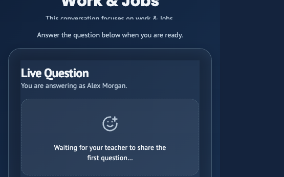 Student mobile view
